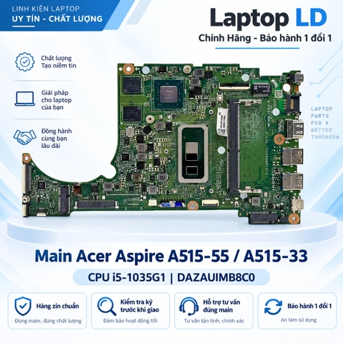 Test kiểm tra main Acer Aspire A515-55 A515-33 i5-1035G1
