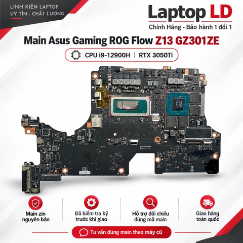 Main Asus Gaming ROG Flow Z13 GZ301ZE / CPU i9-12900H / RTX 3050ti