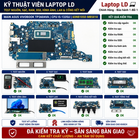 Test kiểm tra main Asus Vivobook TP3604VA i5-1335U