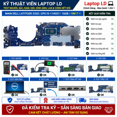 Test kiểm tra main Dell Latitude 5320 i5-1145G7