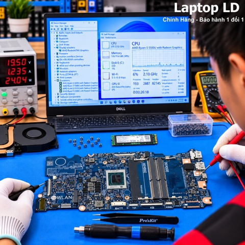 Test kiểm tra main Dell Vostro 5415 5405 5514 Ryzen 5 5500U
