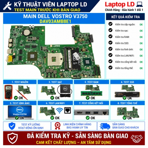 Test kiểm tra main Dell Vostro V3750