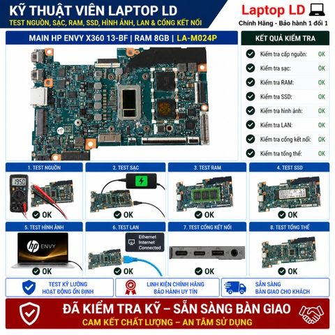 Main HP Envy X360 13-BF / CPU i5-1230U | Ram 8GB  LA-M024P