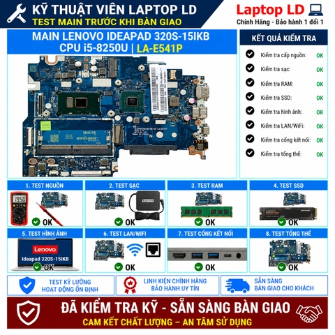 Test kiểm tra main Lenovo IdeaPad 320S-15IKB i5-8250U