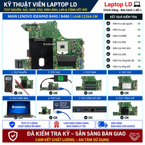 Test kiểm tra main Lenovo IdeaPad B490 B480