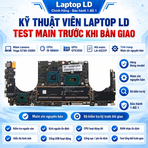 Test kiểm tra main Lenovo Yoga S740-15IRH i9-9880H