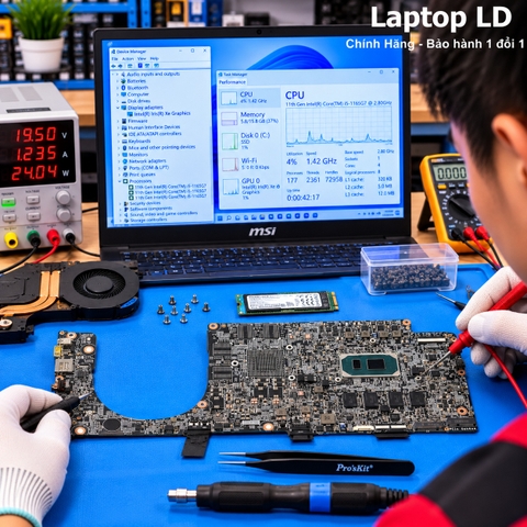 Test kiểm tra main MSI Prestige 14 EVO A11M i5-1165G7