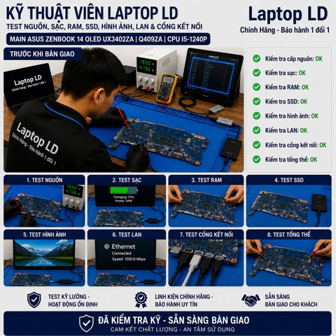 Main Asus Zenbook 14 Oled UX3402ZA | Q409ZA | CPU I5-1240P