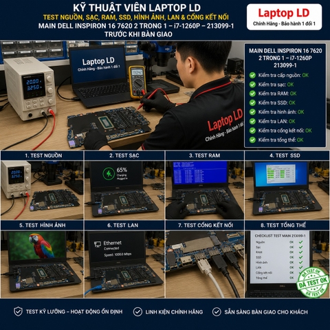 Main Dell Inspiron 16 7620 2 trong 1 | CPU i7-1260P | 213099-1