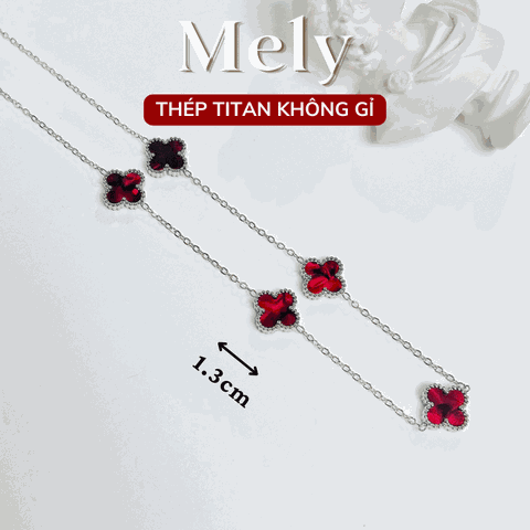 Dây chuyền titan cỏ 4 lá nhỏ TT157