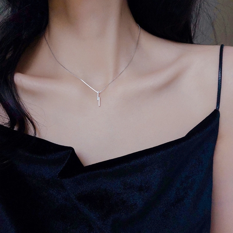DÂY CHUYỀN BẠC SỢI MẢNH HÌNH ZICZAC B64