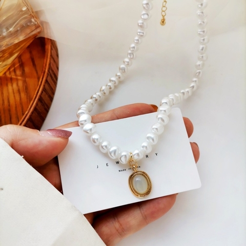 VÒNG CỔ CHOKER HẠT NGỌC - MELY D123