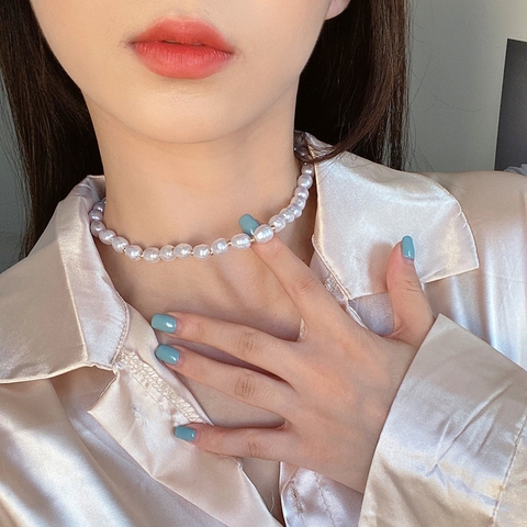 VÒNG CỔ NGỌC TRAI SANG TRỌNG D64