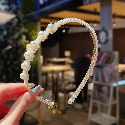 Băng đô cài tóc đính ngọc trai T1-52