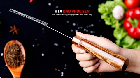 DAO BẦU LỌC 20 thép nhíp xe cán gỗ cẩm  / HTX DAO PHÚC SEN