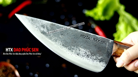 DAO BẦU LỌC 20 thép nhíp xe cán gỗ tự nhiên - G09OCD /DAO VIP - HTX DAO PHÚC SEN
