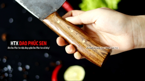 DAO BẦU LỌC 20 thép nhíp xe cán gỗ tự nhiên - G09OCD /DAO VIP - HTX DAO PHÚC SEN