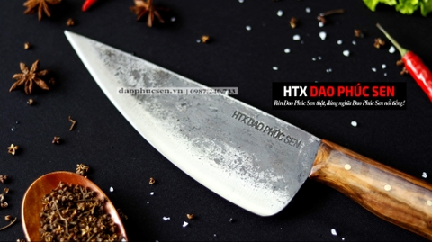 DAO BẦU LỌC 20 thép nhíp xe cán gỗ tự nhiên - G09OCD /DAO VIP - HTX DAO PHÚC SEN