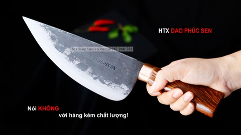 Dao bầu lọc thịt 22 thép nhíp xe cán cẩm G10DD / HTX DAO PHÚC SEN