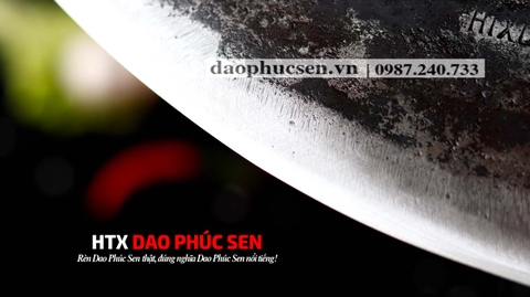 DAO BẦU LỌC 20 thép nhíp xe cán gỗ cẩm  / HTX DAO PHÚC SEN