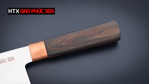 Dao thái thịt cán mun CT10M thép 420J2