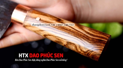 DAO BẦU LỌC 20 thép nhíp xe cán gỗ cẩm  / HTX DAO PHÚC SEN