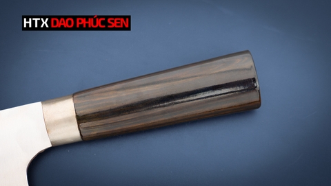 Dao chặt gà thép trắng cao cấp cán mun CG09M