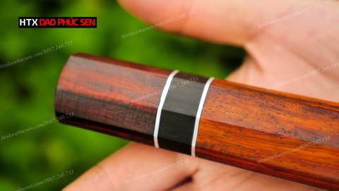 cán dao nhật, cán nhật bát giác, cán dao nhật gỗ mun, cán dao