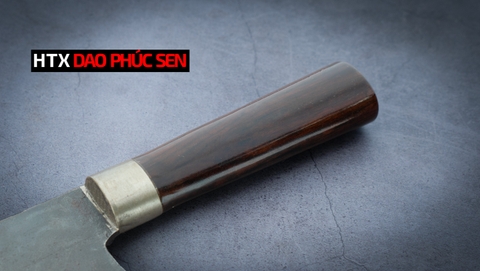 Dao chặt gà vịt thép nhíp xe cán mun CG08M / HTX DAO PHÚC SEN