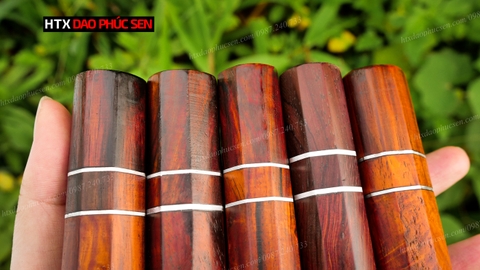 Cán dao Nhật bát giác gỗ trắc - CN06