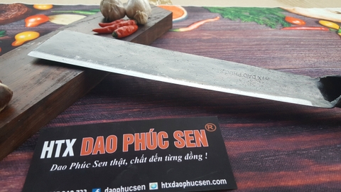 Dao chặt gà, chặt cây - Cán sắt - Thép nhíp ô tô - S07