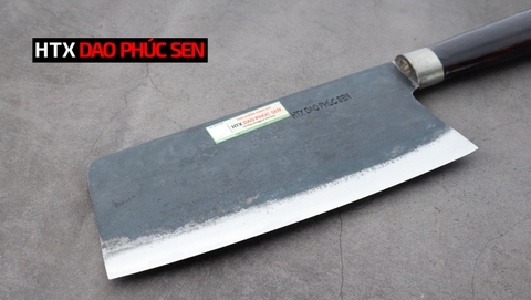 Dao chặt gà vịt thép nhíp xe cán mun CG08M / HTX DAO PHÚC SEN