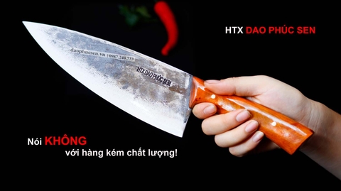 Dao đầu bếp - Dao thái lọc DBN cán ốp nu nghiến