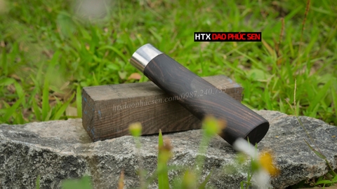 cán dao nhật, cán nhật bát giác, cán dao nhật gỗ mun, cán dao