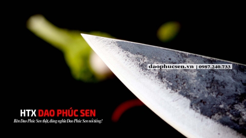 DAO BẦU LỌC 20 thép nhíp xe cán gỗ cẩm  / HTX DAO PHÚC SEN
