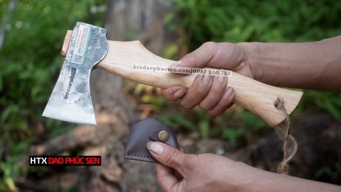 rìu đi rừng, rìu phượt, bao da rìu