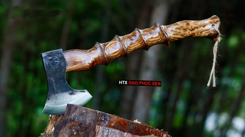 rìu đi rừng, rìu phượt, rìu bổ củi, búa rìu, dao phúc sen, htx dao phúc sen