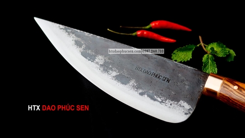 Dao bầu lọc thịt 22 thép nhíp xe cán cẩm G10DD / HTX DAO PHÚC SEN