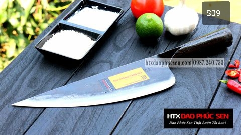 Dao lọc thái sắc bén - Thép nhíp ô tô - Cán sắt - S09 | DAO VIP - HTX DAO PHÚC SEN