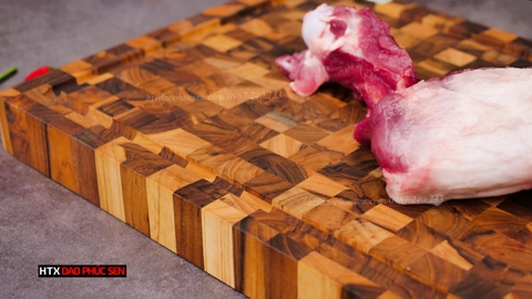 thớt gỗ teak chặt thái, thớt nghiến