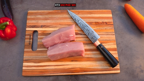 Thớt Gỗ Teak Cao Cấp - Cắt Thái, Trang Trí - 40,5x30,5x1,4cm - CNTN03