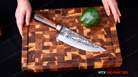 Thớt Gỗ Teak Cao Cấp - Chặt thái, Trang Trí - 35x25x3,8cm - DC04