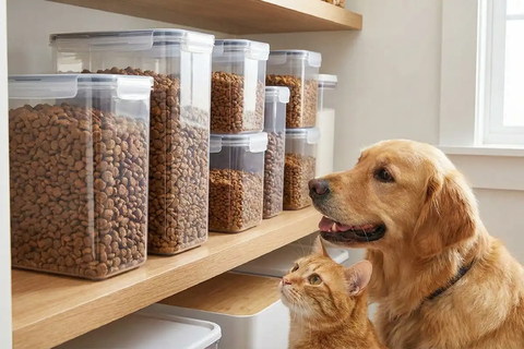 Cách bảo quản thức ăn cho chó mèo: Hạt, pate và đồ ăn đã mở