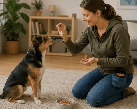 Cách dùng xúc xích để huấn luyện chó: Thưởng đúng lúc, không cho ăn quá tay