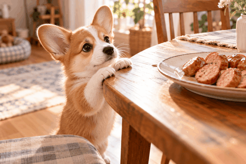 Chó ăn xúc xích của người có sao không? Có nên cho chó ăn không?