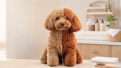 Chó Poodle bị bạc lông: Nguyên nhân và cách chăm sóc lông nâu đỏ