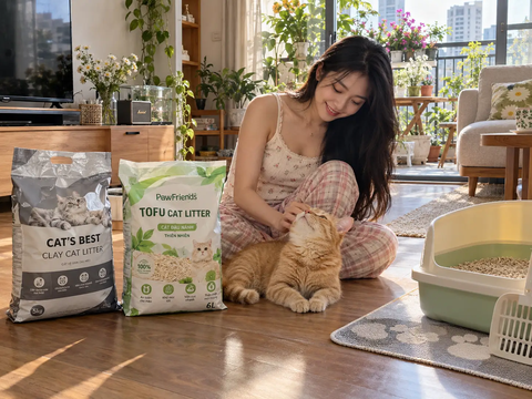 Khi nào nên đổi loại cát vệ sinh cho mèo? Cách chuyển sang cát mới