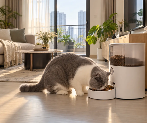 Máy cho mèo ăn tự động: Các loại phổ biến và cách chọn phù hợp