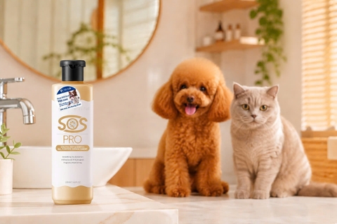 Nhà nuôi nhiều chó mèo: SOS PRO Vàng Nâu có dùng chung được không?