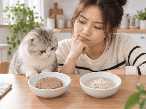 Pate mịn hay thịt xé sợi cho mèo? Nên chọn loại nào?